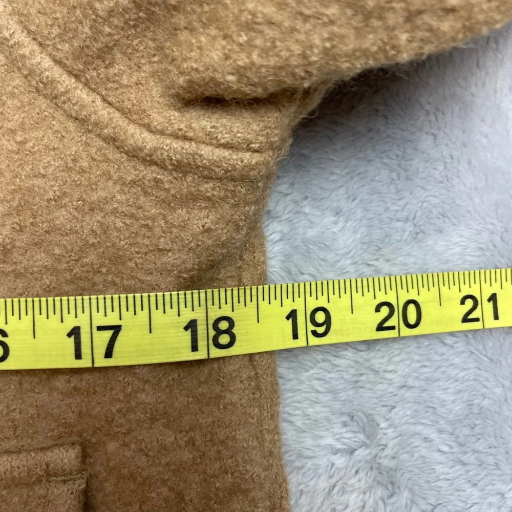 Madewell Mens Boiled Merino Wool Jacket Sz S Brown Utility Full Zip Shacket